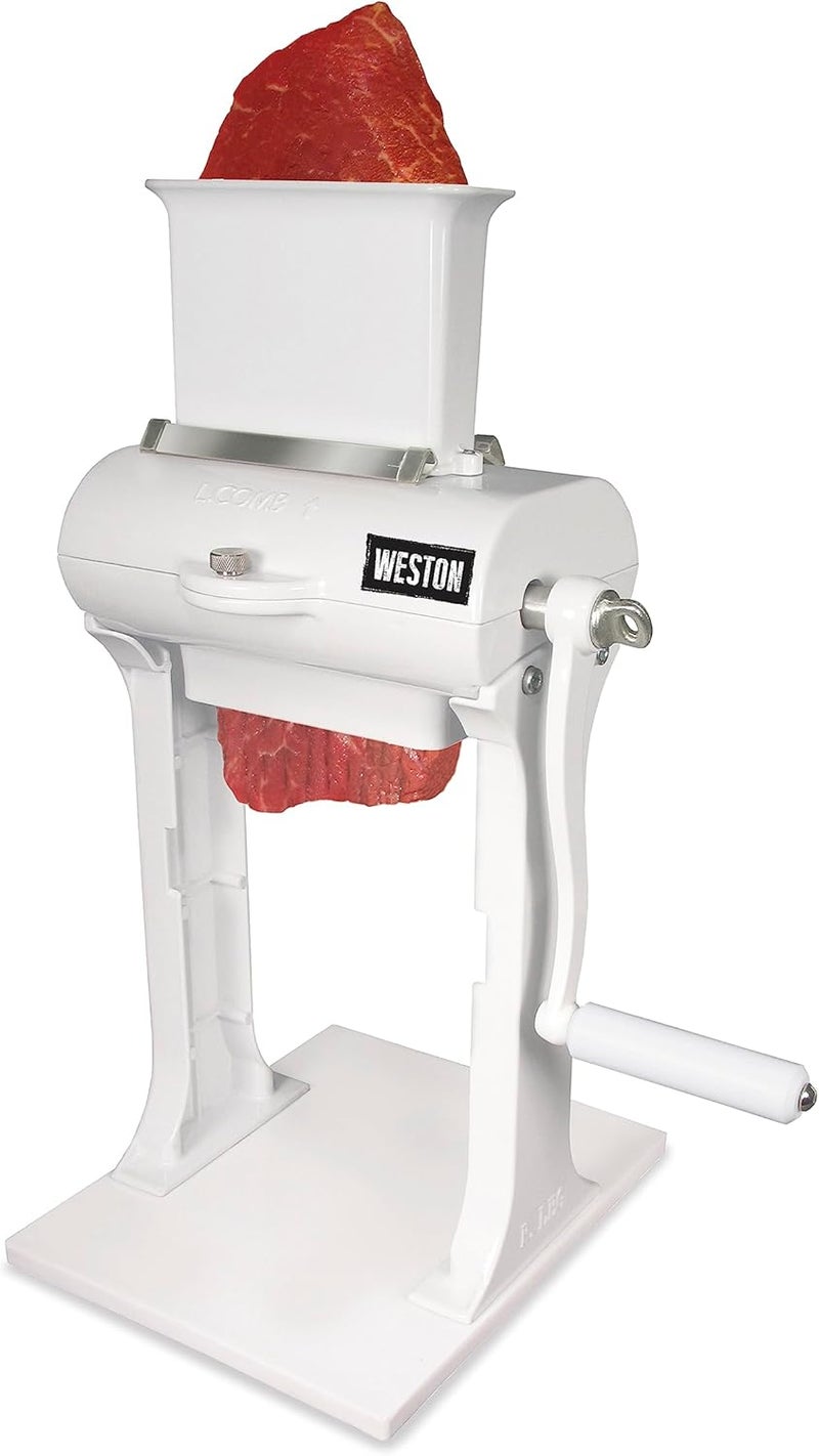 Weston Manual Cuber/Tenderizer - Heavy Duty Meat Tenderizer with Food Safe Coating, White - Image 1